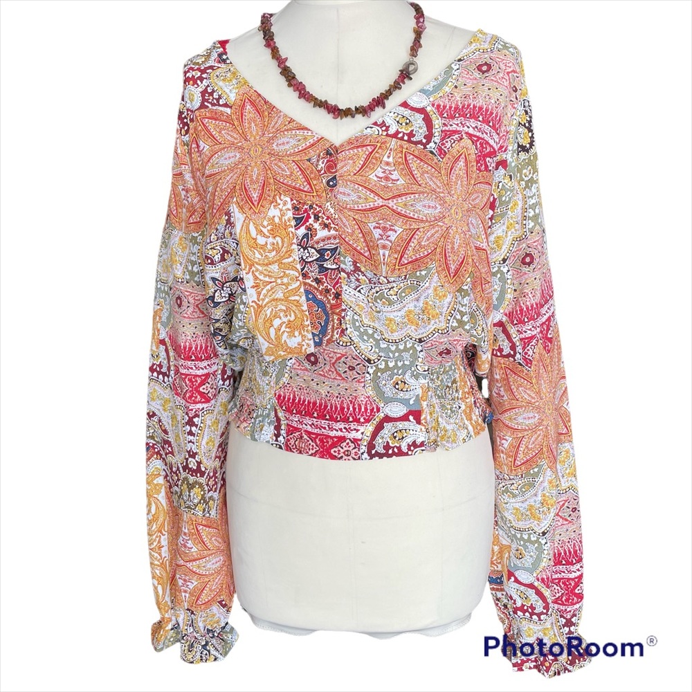 Long Sleeve Top w/Wide Leg Pants - Picture 4 of 14